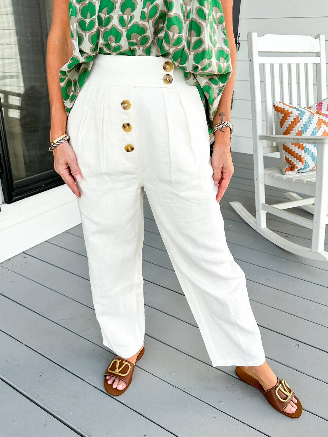 2.7 August Apparel - Women's Button Up Pants