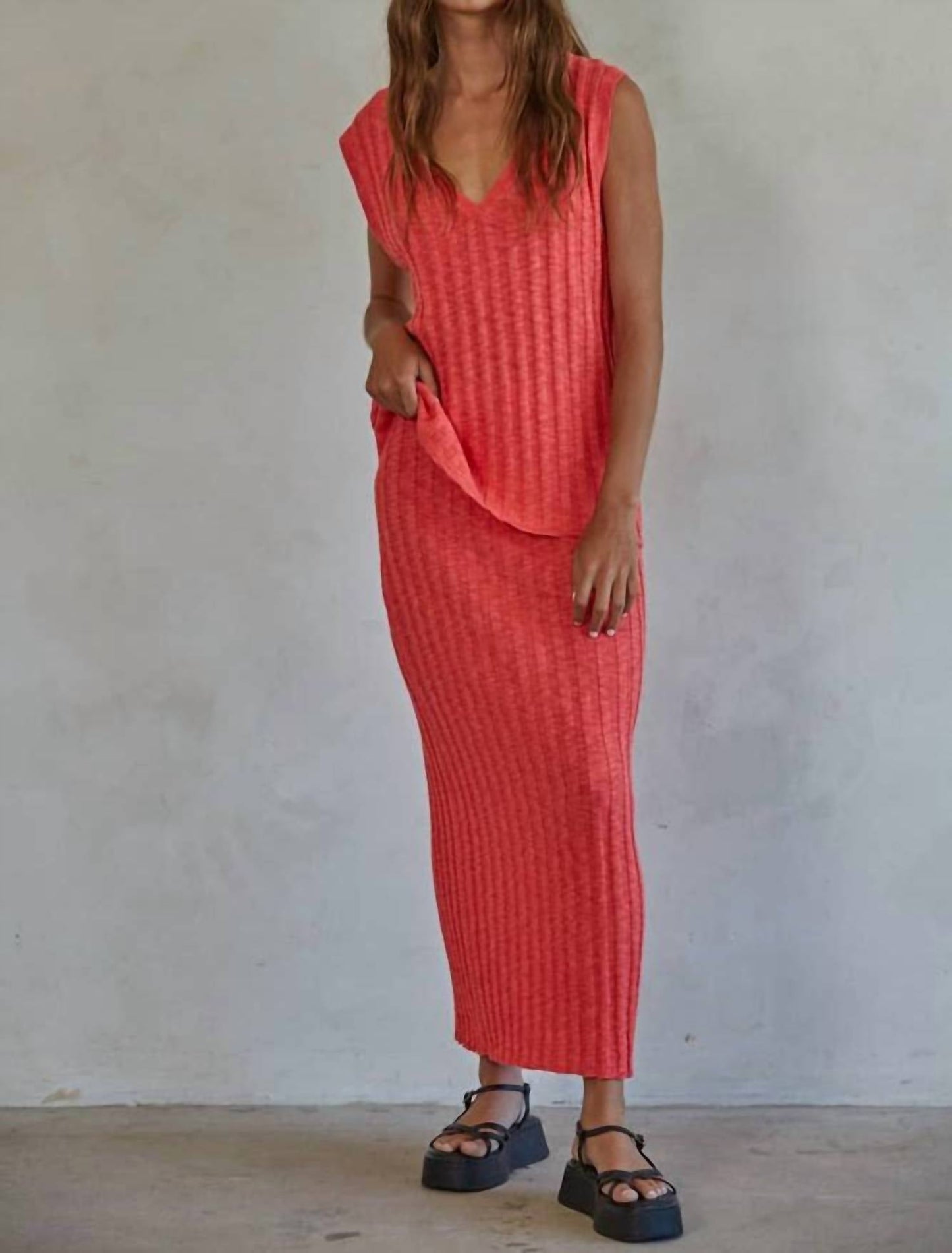 By Together - Isla Knit Midi Skirt