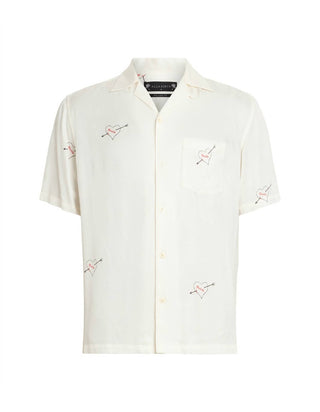 Allsaints - Bow Short Sleeve Button Up Shirt