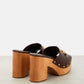 Valentino Garavani - Women's Vlogo Chain Leather Mules