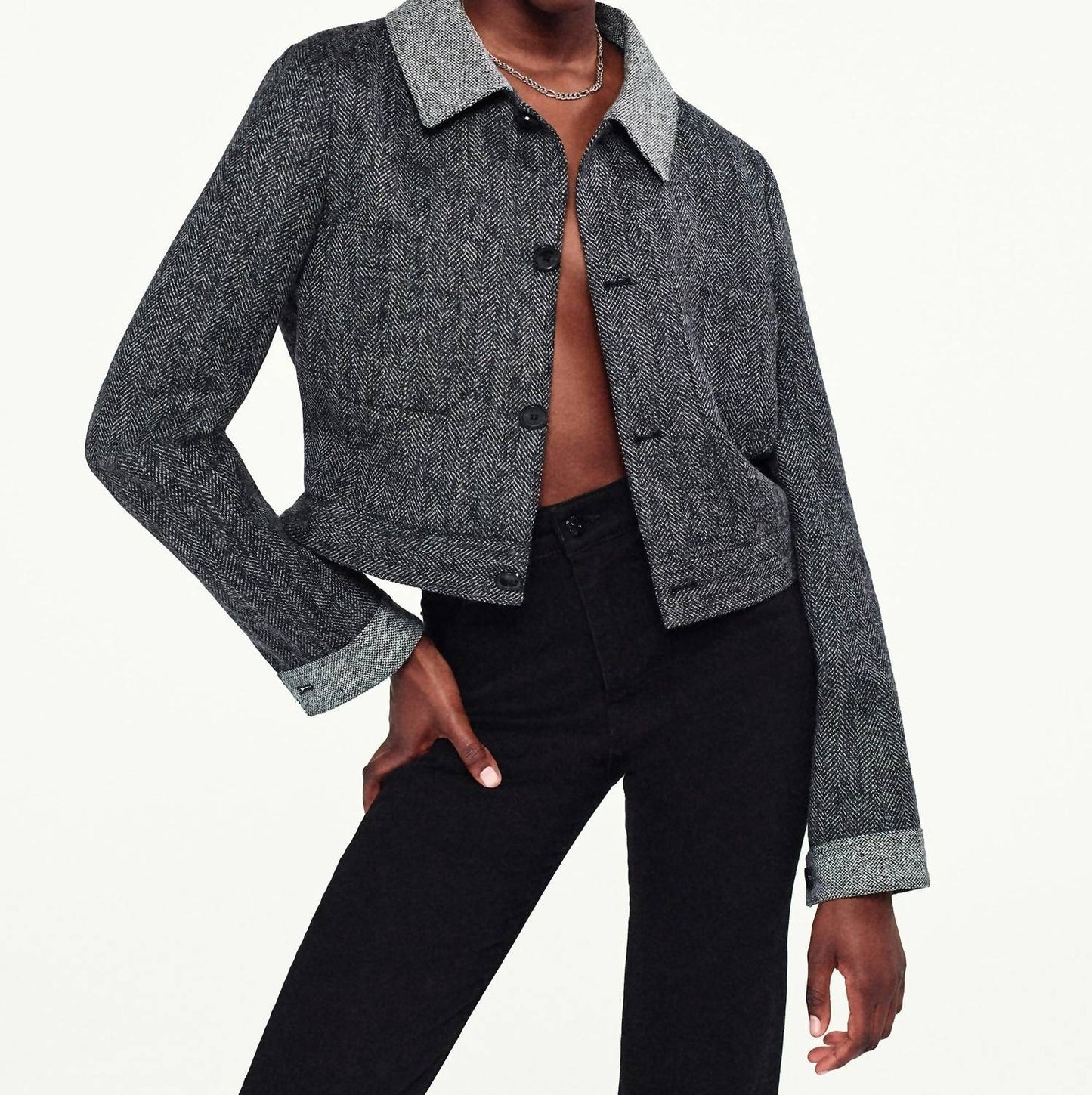 Frame - BUTTON FRONT JACKET