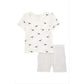 FIRSTS by Petit Lem Seagull Print Organic Cotton Baby Set - Size 9M