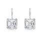 Diana M Jewels - Women's 8.10 Cts Lab Grown Asscher Cut Drop Earrings