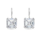 Diana M Jewels - Women's 8.10 Cts Lab Grown Asscher Cut Drop Earrings