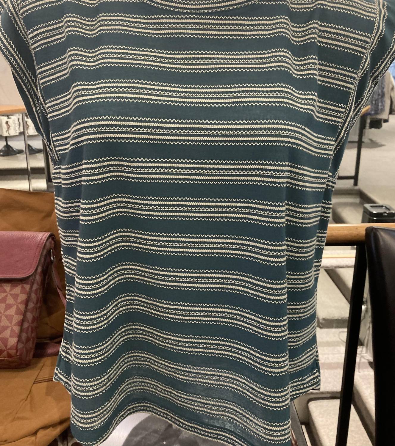 Democracy - Women's Cap Sleeve stripe top