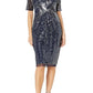 Adrianna Papell - Full Beaded Short Evening Dress