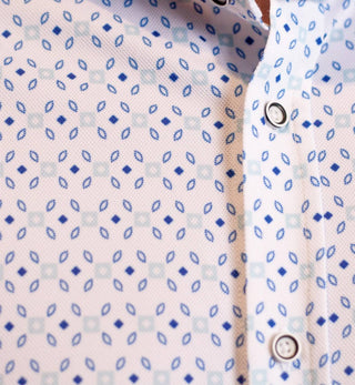 Buki - Camisa técnica de manga curta com folhas soltas