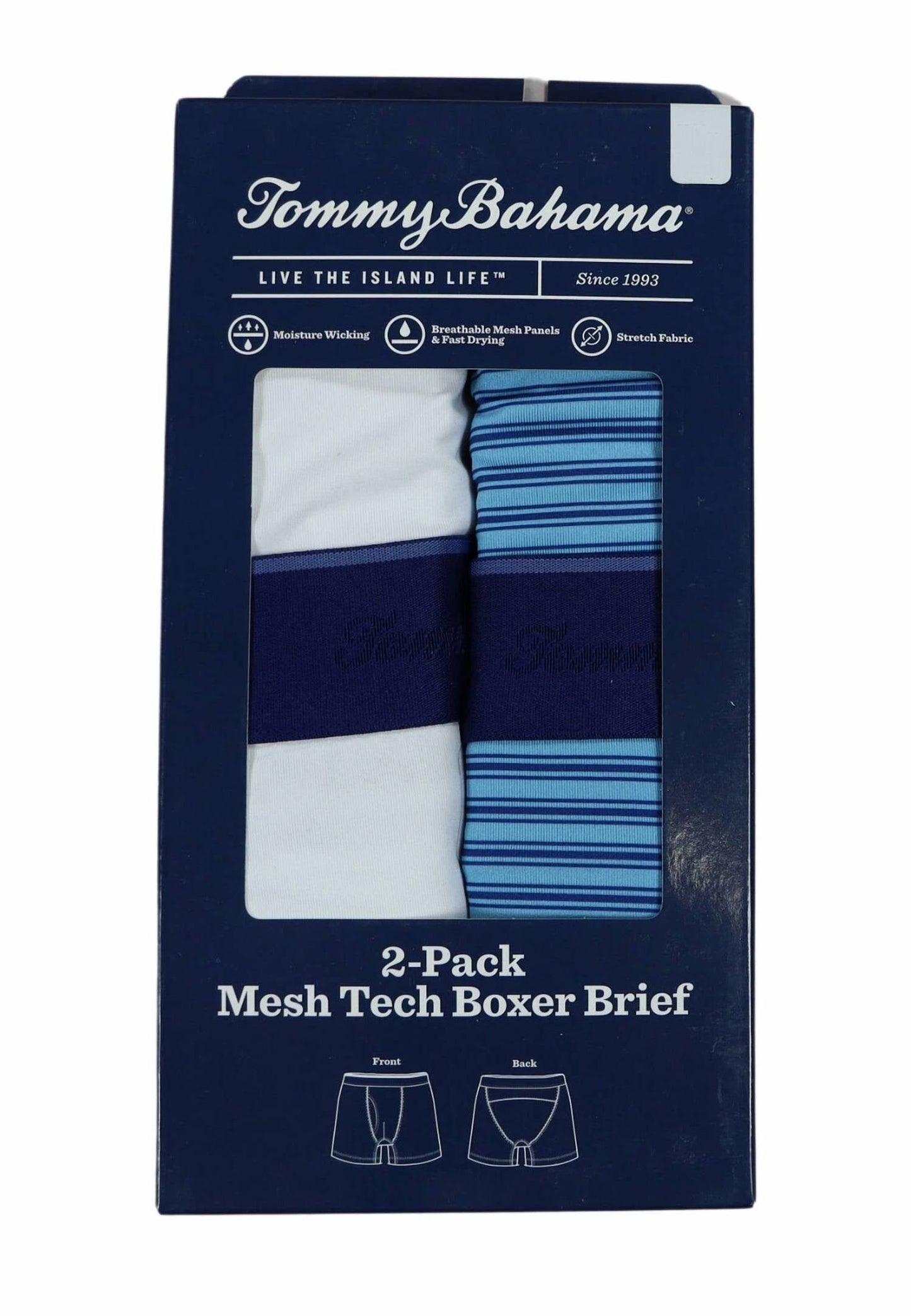 Tommy Bahama - 2-pack Mesh Tech Retail Boxed Boxer Brief Underwear