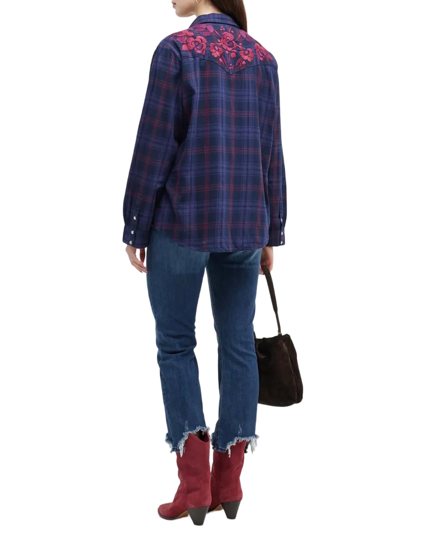 Johnny Was - Tuscan Embroidered Plaid Shirt