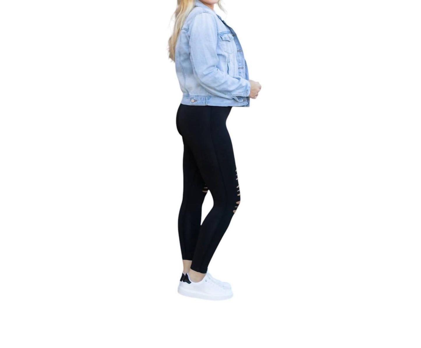 Julia Rose - Jacqueline High Waisted Laser Cutout Leggings