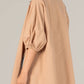 P.Cill - Poplin Puff Sleeve Button Down Tunic