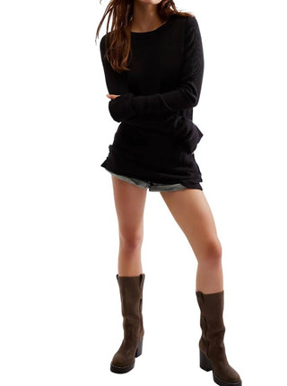 Free People - Blusa de gola redonda Honey B