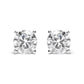 IGI Certified 14K White Gold 5.00 Cttw Round Brilliant-Cut Lab Grown Diamond Classic 4-Prong Stud Earrings with Screw Backs (F-G Color, SI1 Clarity)