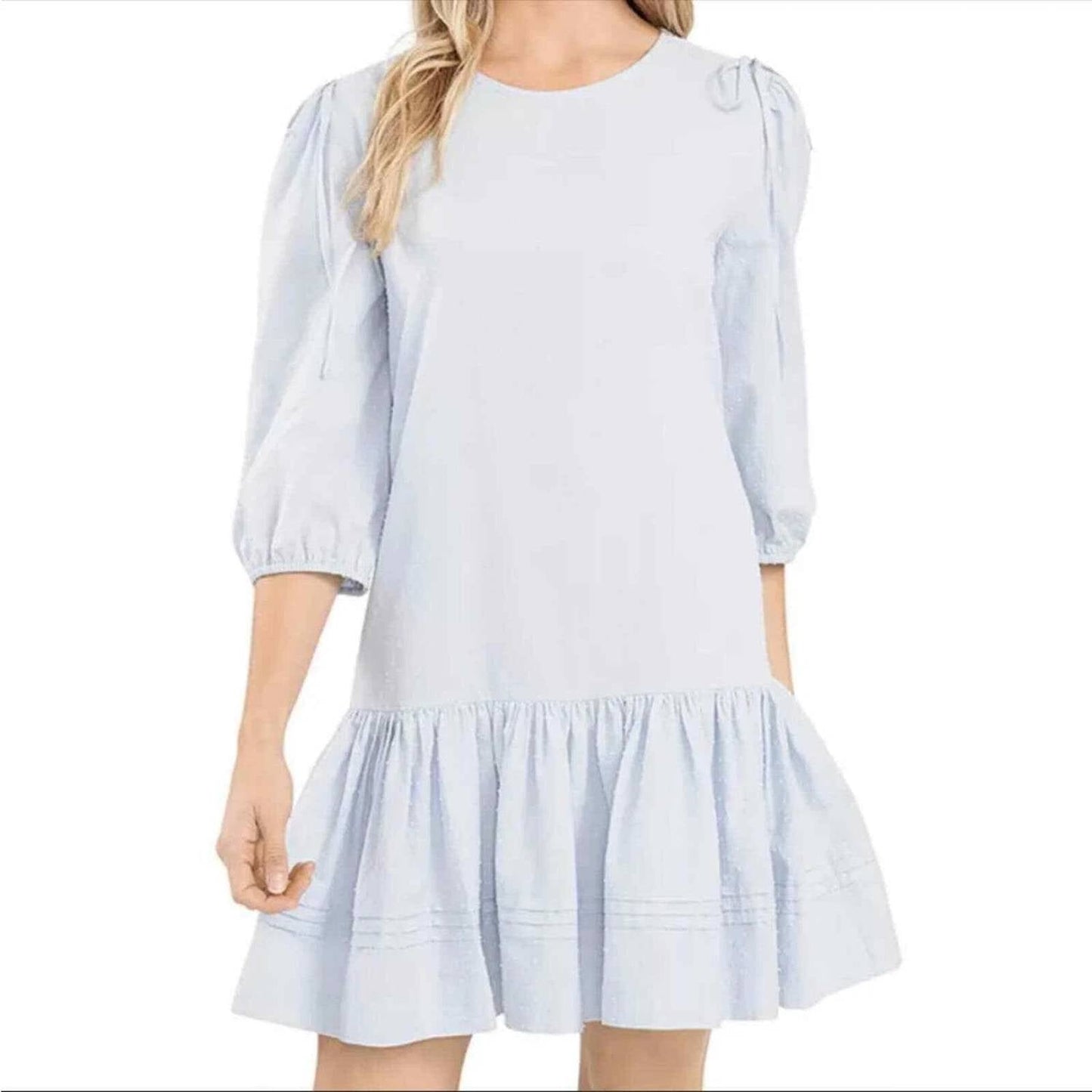 Cece - Clip Dot Ruffled Dress