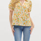 Entro - Molly Floral V-neck Blouse