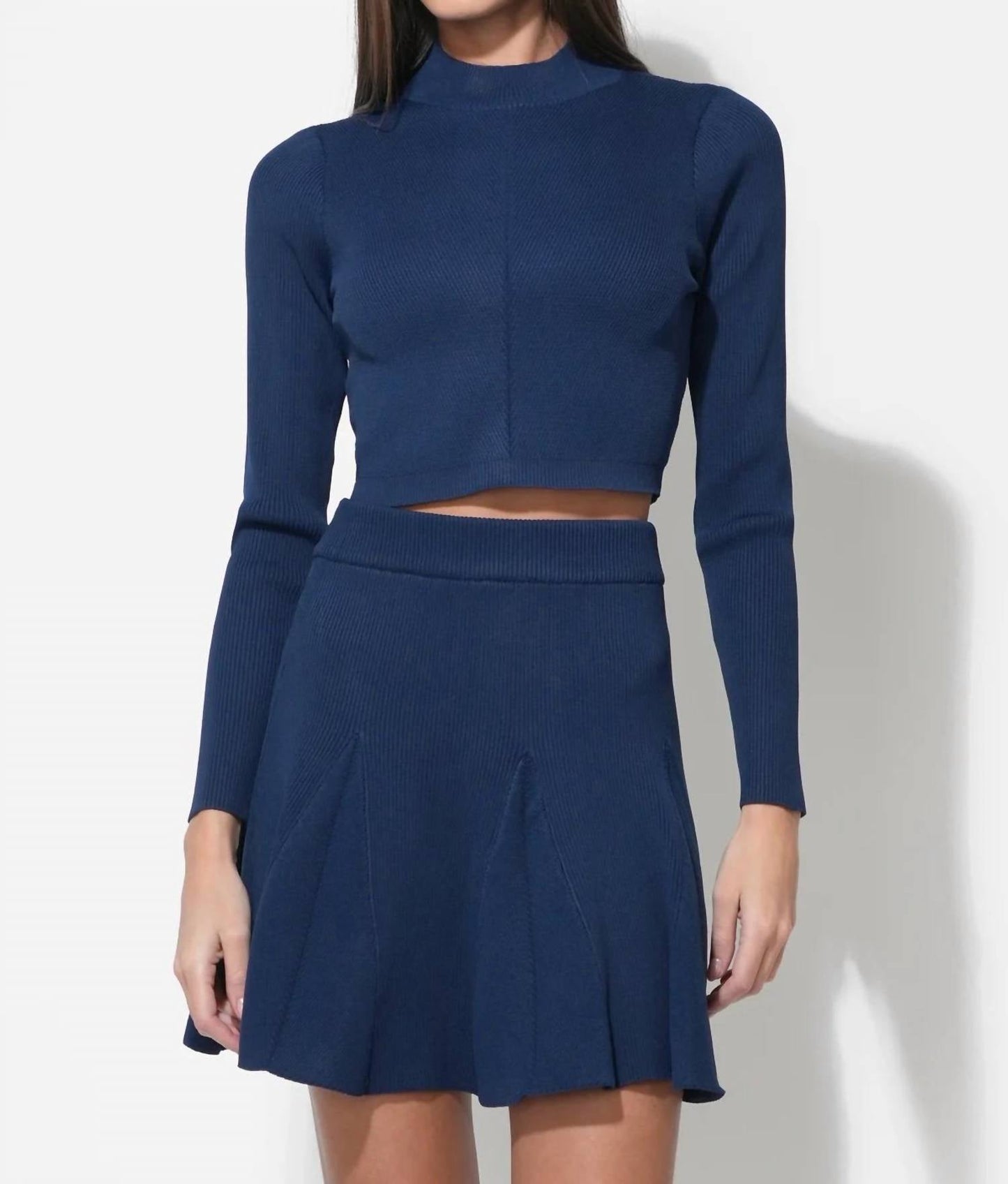 Adelyn Rae - Carrie High Neck Long Sleeve Knit Top