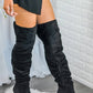 Surelymine - Unmatchable Pointy Slouchy Knee And Thigh High Boots