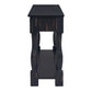 TREXM 63" Long Console Table with Drawers and Shelf