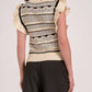 Elan - Flutter Sleeve Knit Tank Sweater