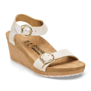 Birkenstock - Sandália feminina Soley em couro nobuck