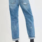 Trendsi - Women's Risen Full Size High Rise Ankle Boyfriend Distressed Jeans Plus Size