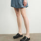 Aaron & Amber - Bubble Denim Mini Skirts