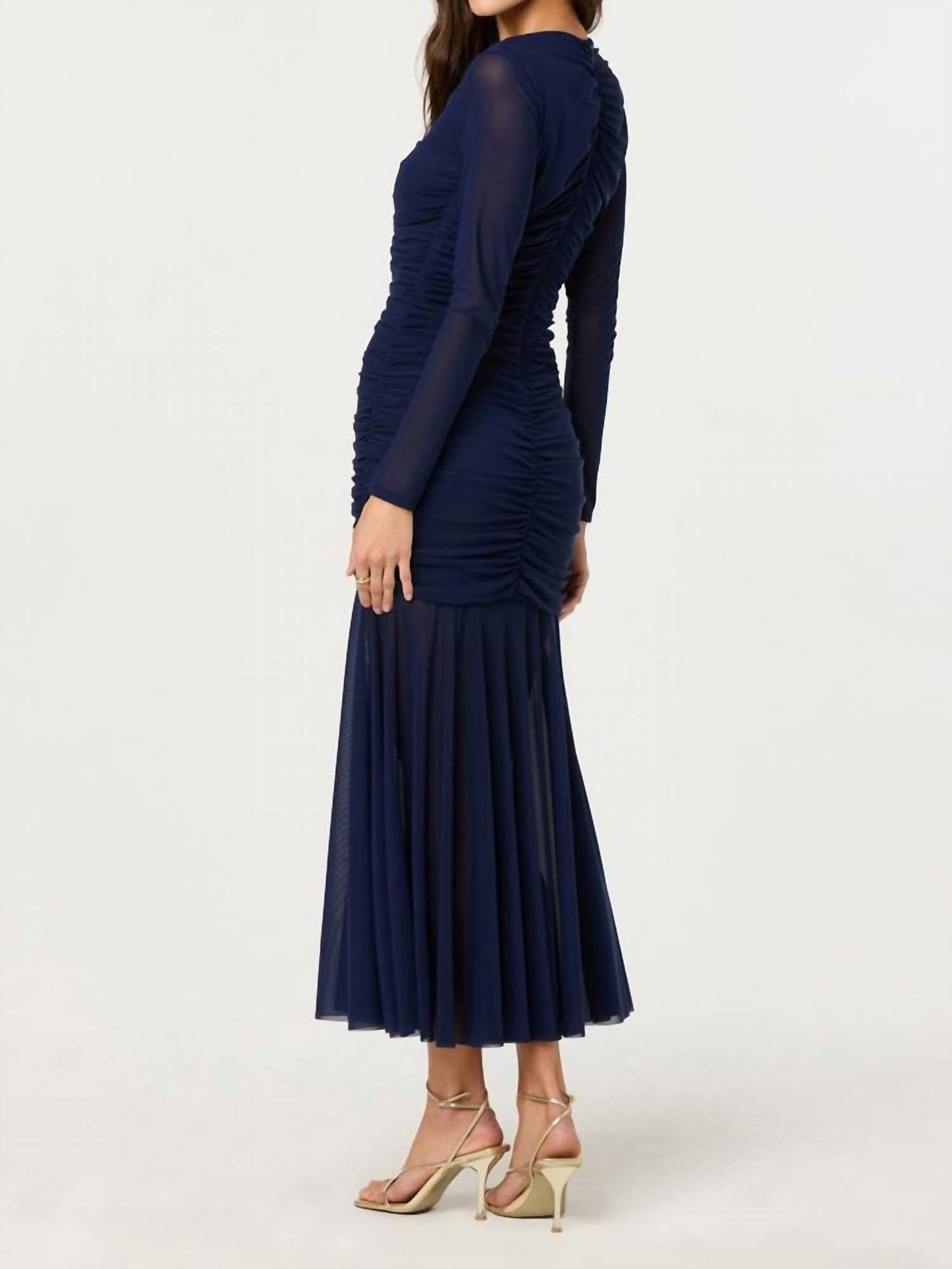 Astr - Yasmine Long Sleeve Midi Dress