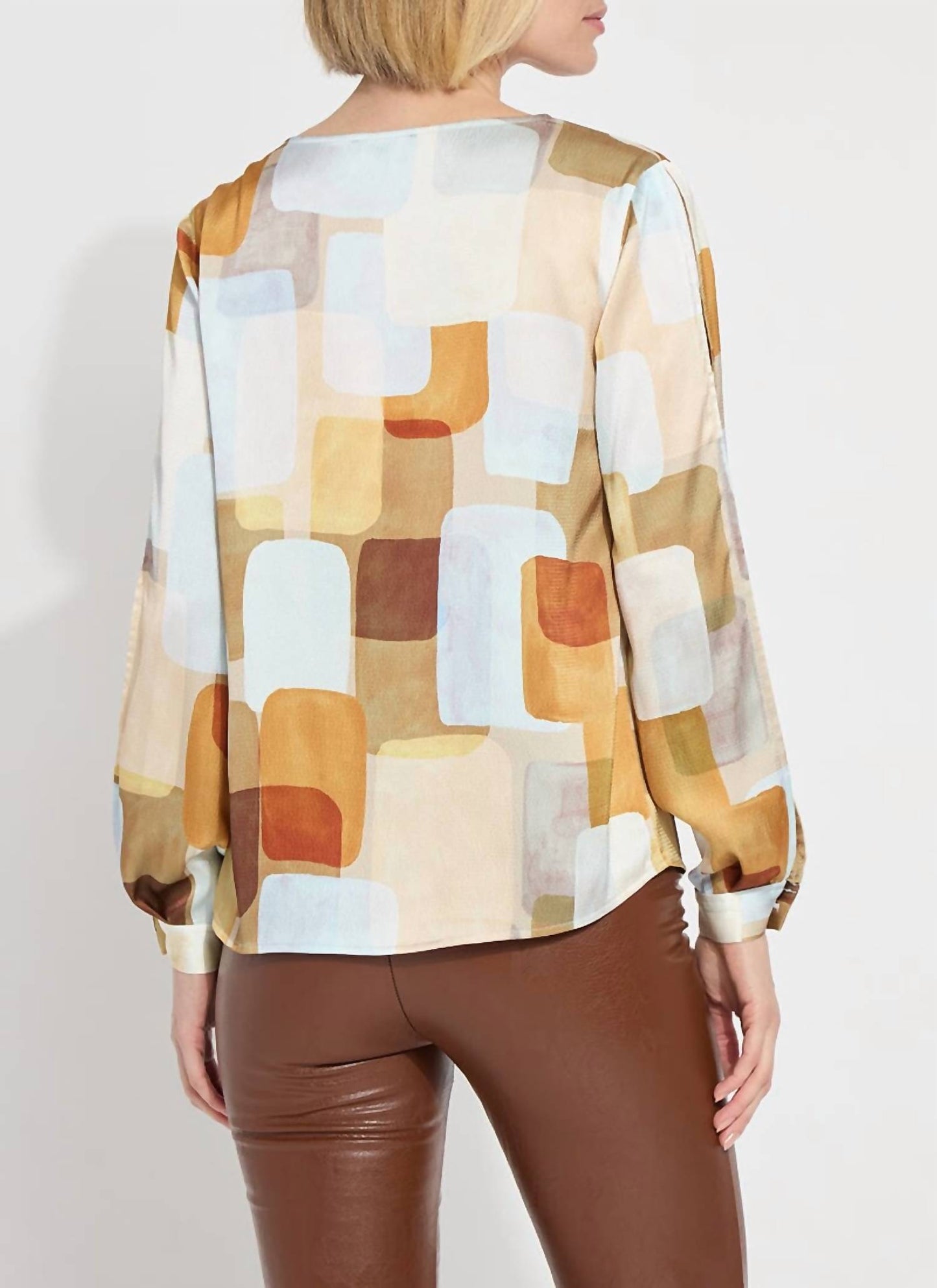 Lysse - Marie Draped Back Three Quarter Sleeve Blouse