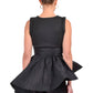 Theo & Spence - Theia Peplum Mix Media Top