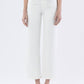 Vervet By Flying Monkey - white wide leg ankle denim