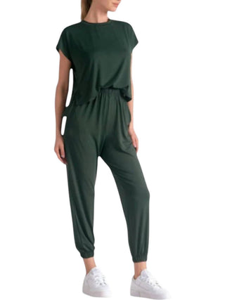 Elan - Short Sleeve T Shirt Jumpsuit