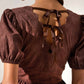 Astr - Arely Scalloped V-neck Peplum Top