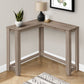 Corner Accent Console Table for Entryway