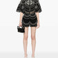 Charo Ruiz - Drea Embroidered Cotton Linen Short