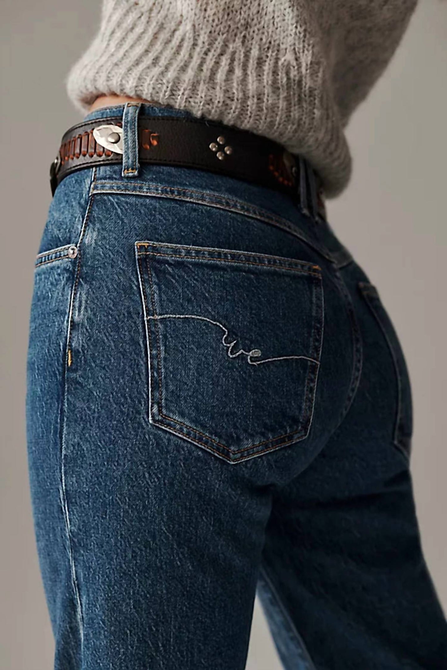 Free People - Risk Taker Mid-rise Straight Jeans