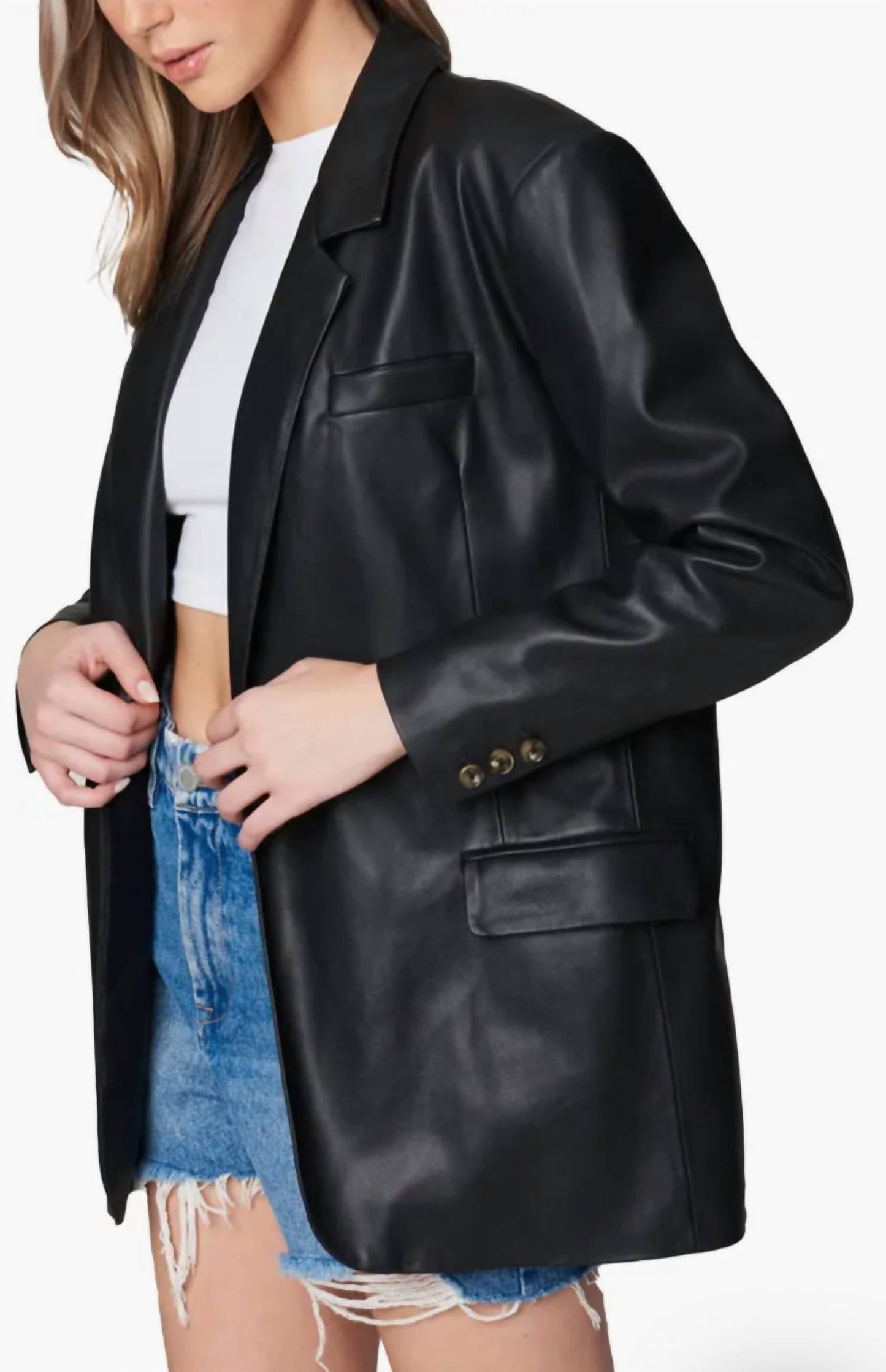 Blanknyc - Leather Blazer