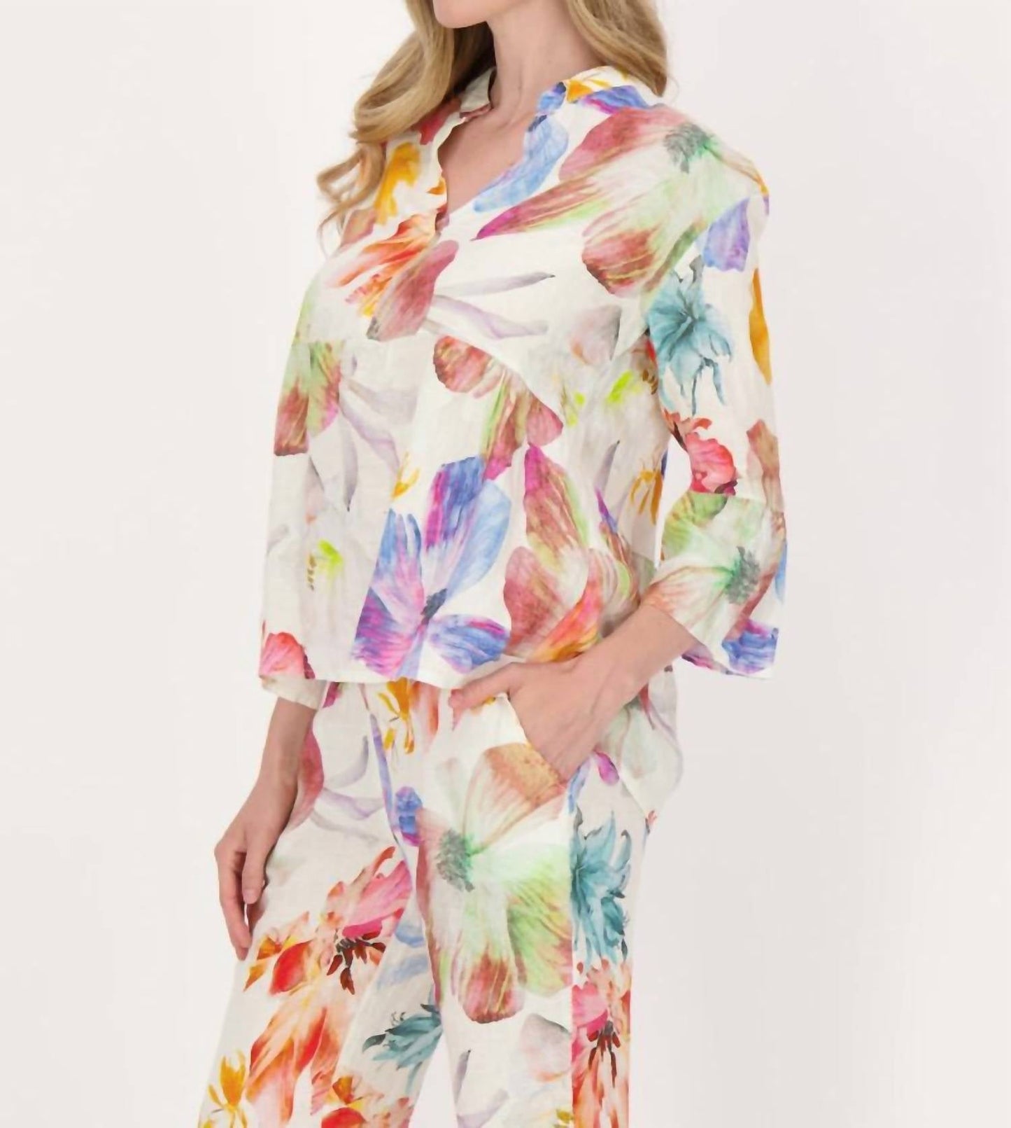 Spanner - Linen Ruffle Blouse
