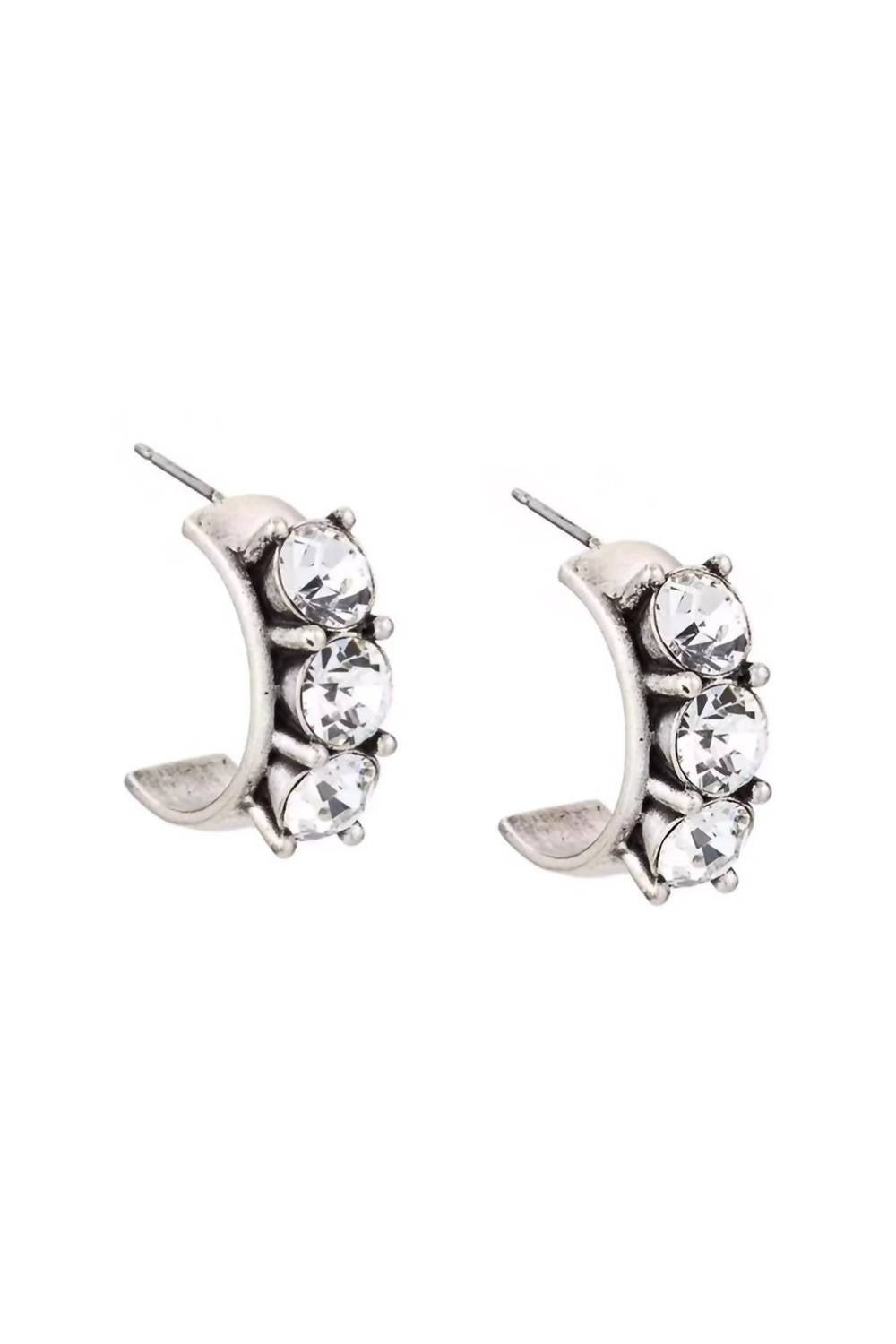 French Kande - Austrian Crystal Huggies