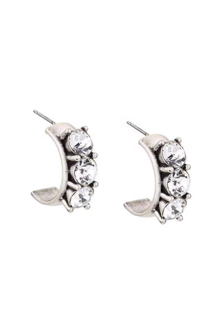 French Kande - Austrian Crystal Huggies