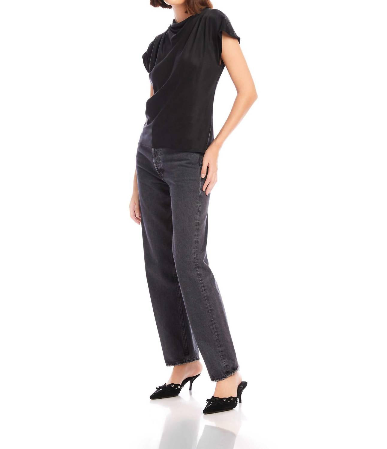 Fifteen Twenty - Emmeline Drape Neck Blouse