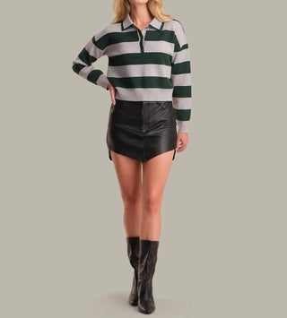 525 America - Women's Lennon Double Collar Rugby Top