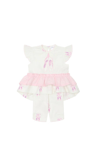 Deolinda - Conjunto de Leggings e Pantufas Ballarina para Menina