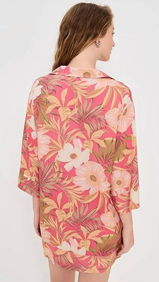 Z Supply - Vestido curto tropical Gellar Barra feminino
