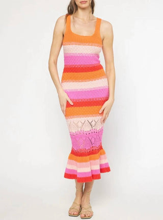 Entro - Striped Knit Dress