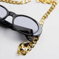 In The Mood For Love - CAROLINE BK SUNGLASSES WITH CHAIN