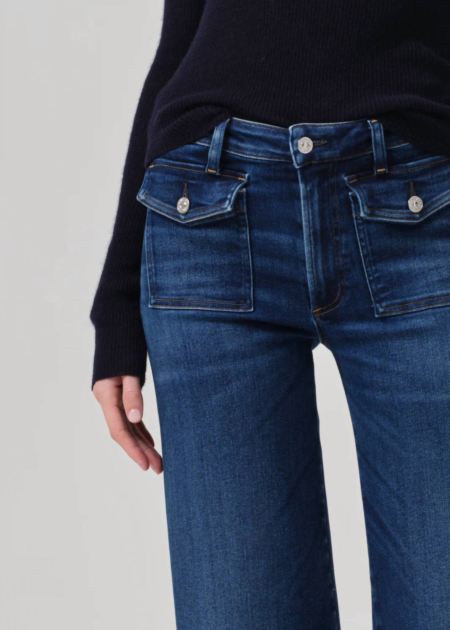 Citizens Of Humanity - Raven Patch Pocket Wide Leg Jean