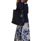 Ilse Jacobsen - Women's Braid 02 Black Synthetic Shoulder Bag