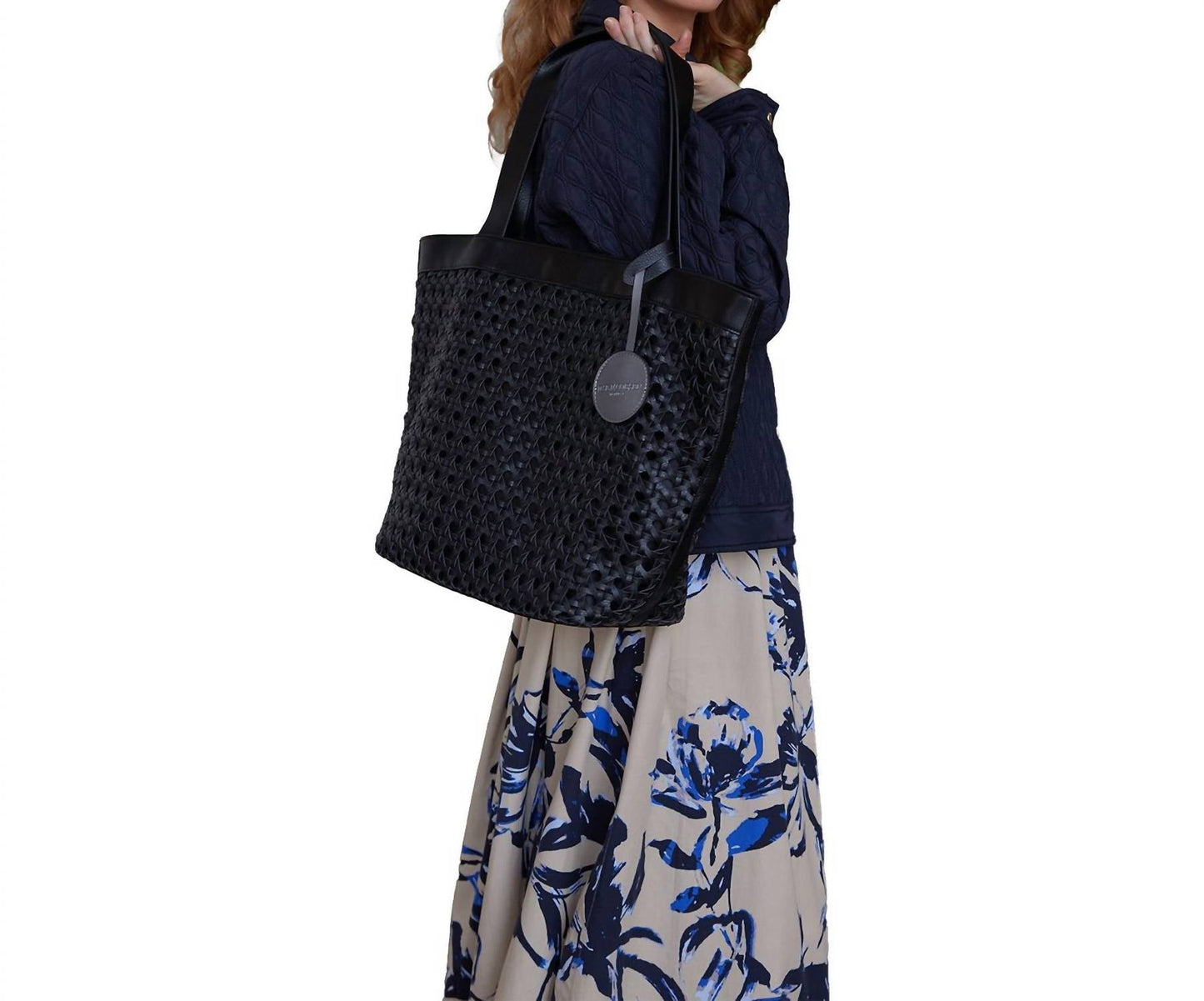Ilse Jacobsen - Women's Braid 02 Black Synthetic Shoulder Bag