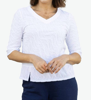 Habitat - Cascade Cotton Elbow Sleeve Top