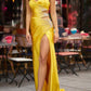 Sherri Hill - Fitted Strapless Gown With Side Cut Outs